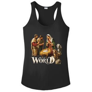 Classic Nativity Scene Religious Christmas Ladies PosiCharge Competitor Racerback Tank