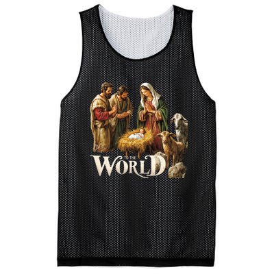 Classic Nativity Scene Religious Christmas Mesh Reversible Basketball Jersey Tank