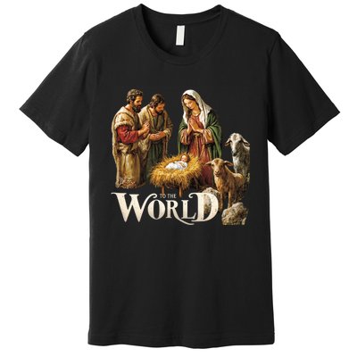 Classic Nativity Scene Religious Christmas Premium T-Shirt