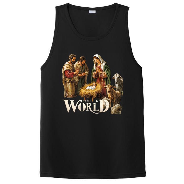 Classic Nativity Scene Religious Christmas PosiCharge Competitor Tank