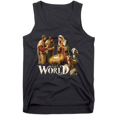 Classic Nativity Scene Religious Christmas Tank Top