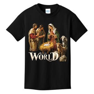 Classic Nativity Scene Religious Christmas Kids T-Shirt