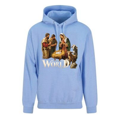 Classic Nativity Scene Religious Christmas Unisex Surf Hoodie