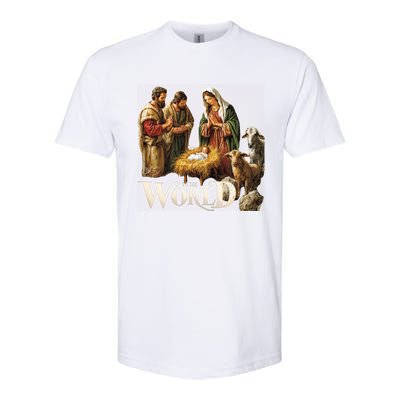 Classic Nativity Scene Religious Christmas Softstyle CVC T-Shirt