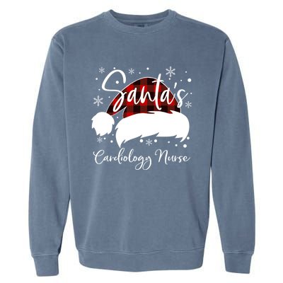 Cardiology Nurse Santas Favorite Nurse Cardiology Nurse Elf Cute Gift Garment-Dyed Sweatshirt