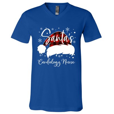 Cardiology Nurse Santas Favorite Nurse Cardiology Nurse Elf Cute Gift V-Neck T-Shirt