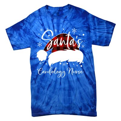 Cardiology Nurse Santas Favorite Nurse Cardiology Nurse Elf Cute Gift Tie-Dye T-Shirt