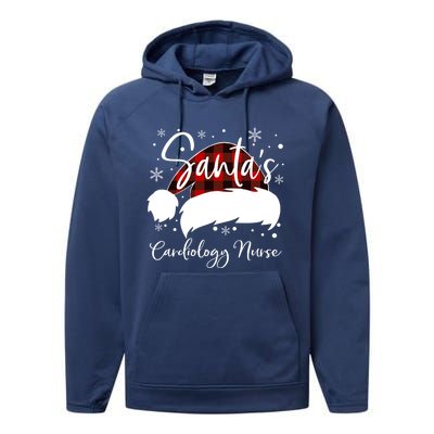 Cardiology Nurse Santas Favorite Nurse Cardiology Nurse Elf Cute Gift Performance Fleece Hoodie