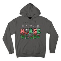 Christmas Nurse Stethoscope Xmas Nursing Scrub Top Rn Women Hoodie