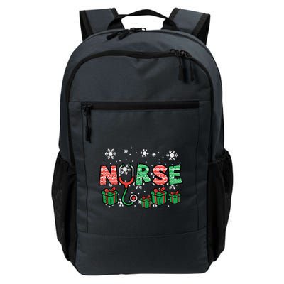 Christmas Nurse Stethoscope Xmas Nursing Scrub Top Rn Women Backpack