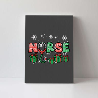 Christmas Nurse Stethoscope Xmas Nursing Scrub Top Rn Women Canvas