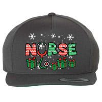 Christmas Nurse Stethoscope Xmas Nursing Scrub Top Rn Women Wool Snapback Cap