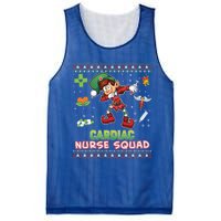 Cardiac Nurse Squad Dabbing Elf Christmas Sweater Ugly Merry Gift Mesh Reversible Basketball Jersey Tank