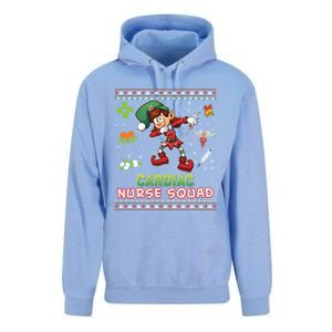 Cardiac Nurse Squad Dabbing Elf Christmas Sweater Ugly Merry Gift Unisex Surf Hoodie