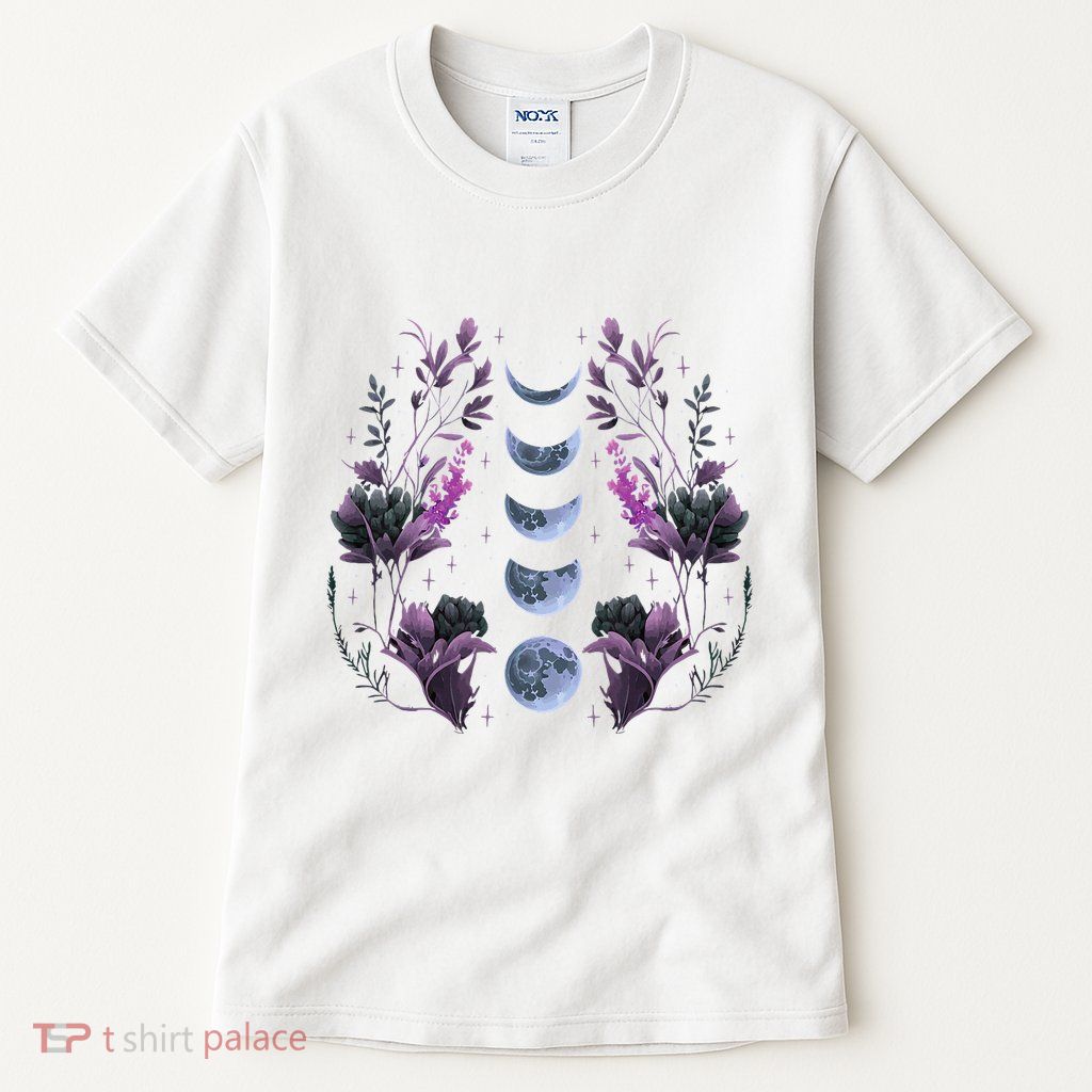 Cosmos Night Stargazers Vintage Celestial Lunar Moon Cycle Tall T-Shirt