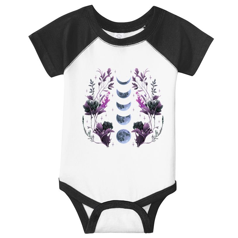 Cosmos Night Stargazers Vintage Celestial Lunar Moon Cycle Infant Baby Jersey Bodysuit