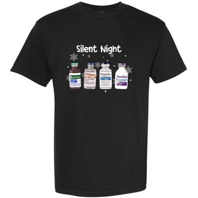 Christmas Nurse Silent Night Garment-Dyed Heavyweight T-Shirt