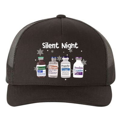 Christmas Nurse Silent Night Yupoong Adult 5-Panel Trucker Hat