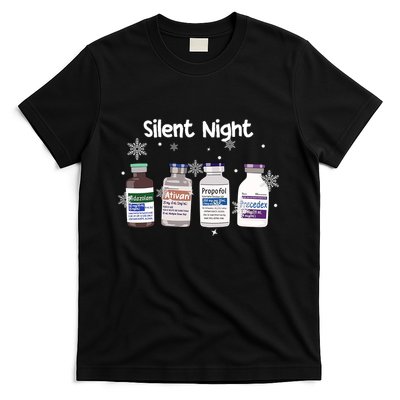 Christmas Nurse Silent Night T-Shirt