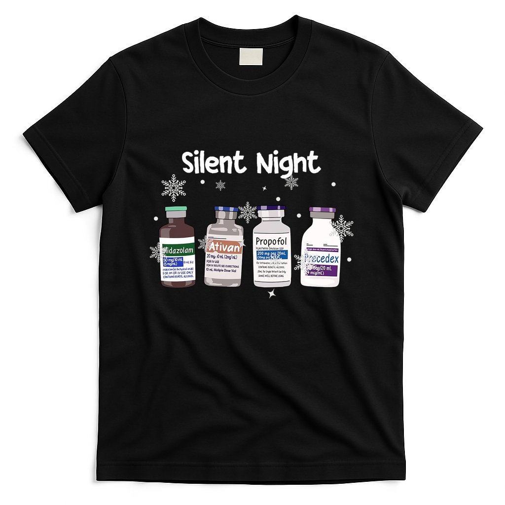 Christmas Nurse Silent Night T-Shirt