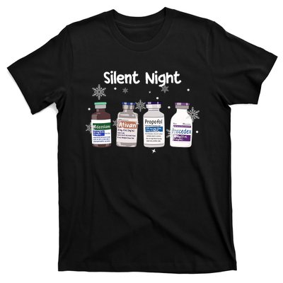 Christmas Nurse Silent Night T-Shirt