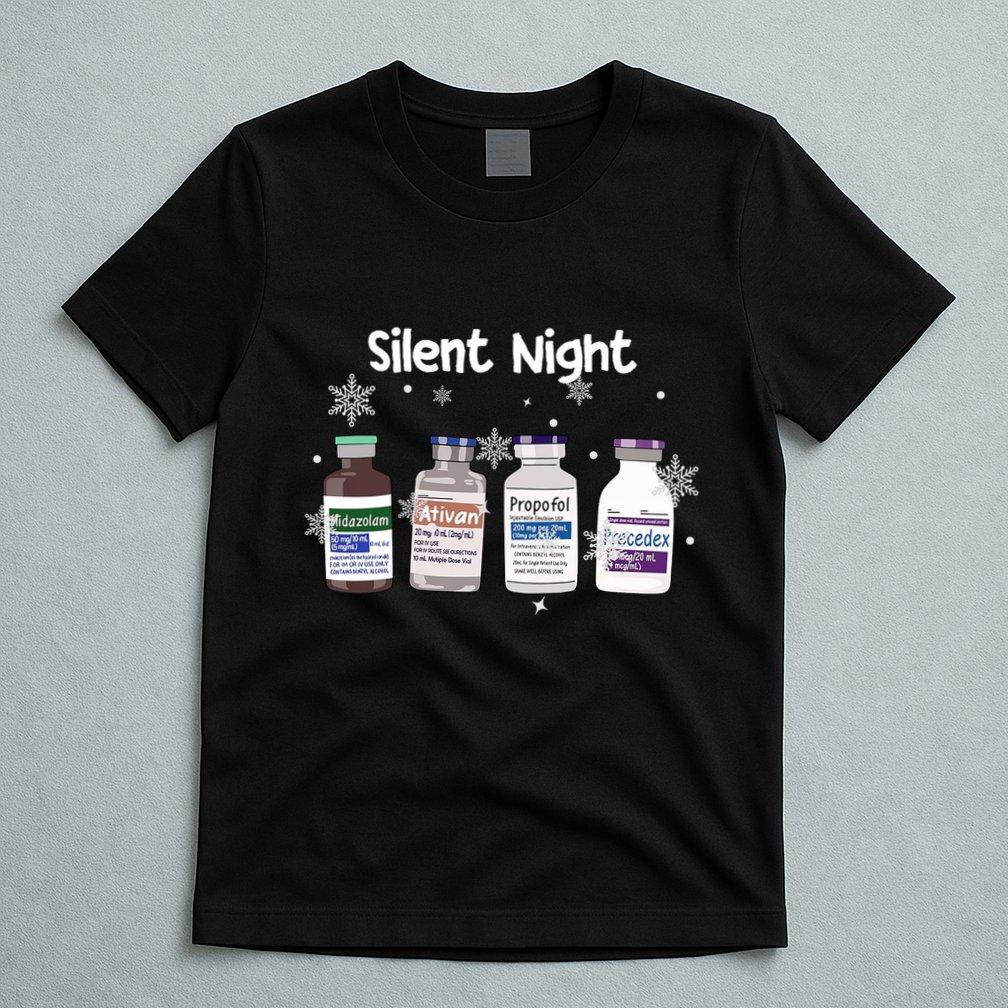 Christmas Nurse Silent Night T-Shirt