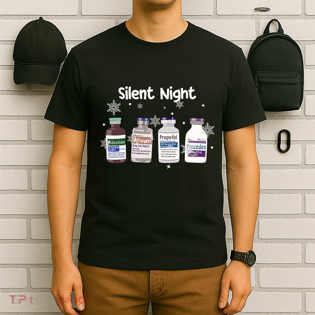 Christmas Nurse Silent Night T-Shirt