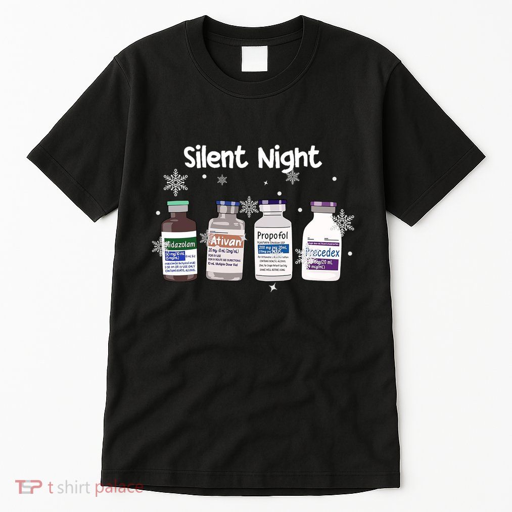 Christmas Nurse Silent Night Tall T-Shirt