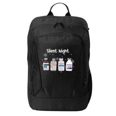 Christmas Nurse Silent Night City Backpack