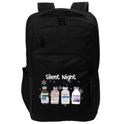 Christmas Nurse Silent Night Impact Tech Backpack