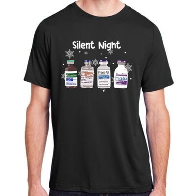 Christmas Nurse Silent Night Adult ChromaSoft Performance T-Shirt