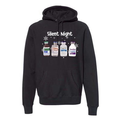 Christmas Nurse Silent Night Premium Hoodie