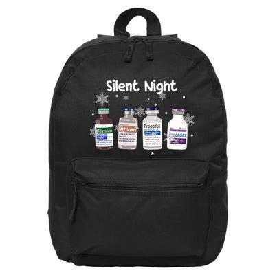 Christmas Nurse Silent Night 16 in Basic Backpack