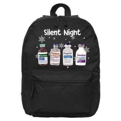 Christmas Nurse Silent Night 16 in Basic Backpack