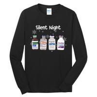 Christmas Nurse Silent Night Tall Long Sleeve T-Shirt