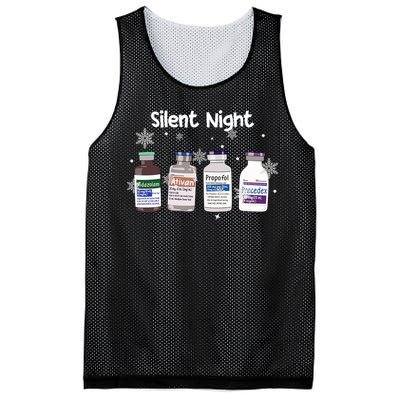 Christmas Nurse Silent Night Mesh Reversible Basketball Jersey Tank