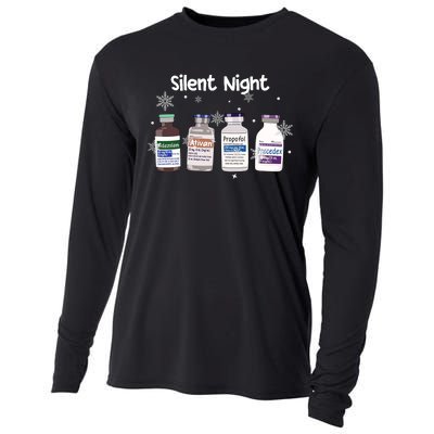 Christmas Nurse Silent Night Cooling Performance Long Sleeve Crew