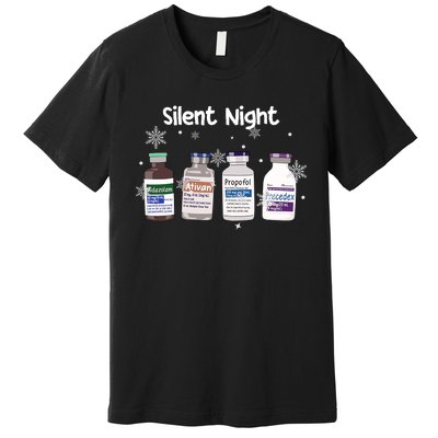 Christmas Nurse Silent Night Premium T-Shirt