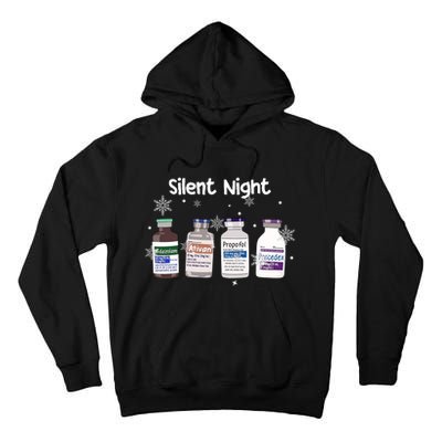 Christmas Nurse Silent Night Tall Hoodie