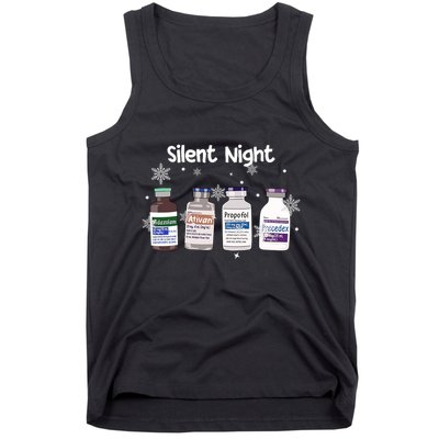 Christmas Nurse Silent Night Tank Top