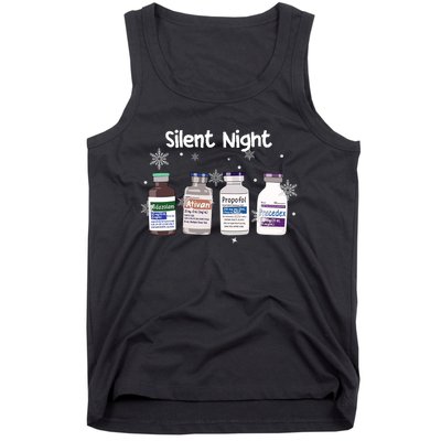 Christmas Nurse Silent Night Tank Top