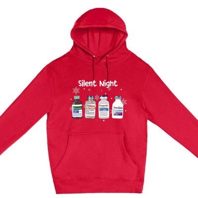 Christmas Nurse Silent Night Premium Pullover Hoodie