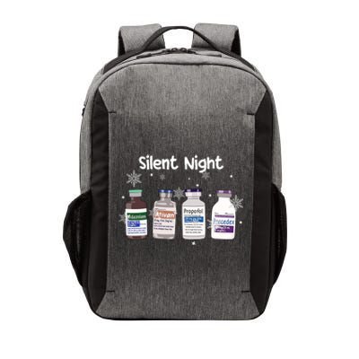 Christmas Nurse Silent Night Vector Backpack