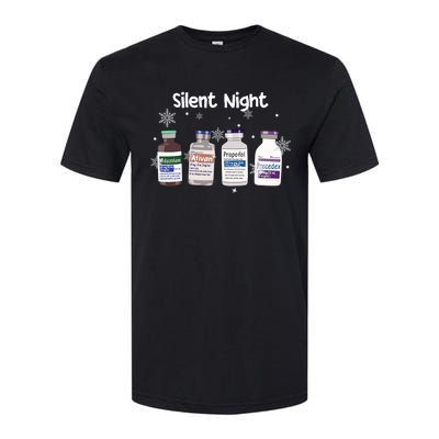 Christmas Nurse Silent Night Softstyle CVC T-Shirt