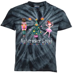 Christmas Nutcracker Squad Ballet Dance Women Kids Girls Kids Tie-Dye T-Shirt