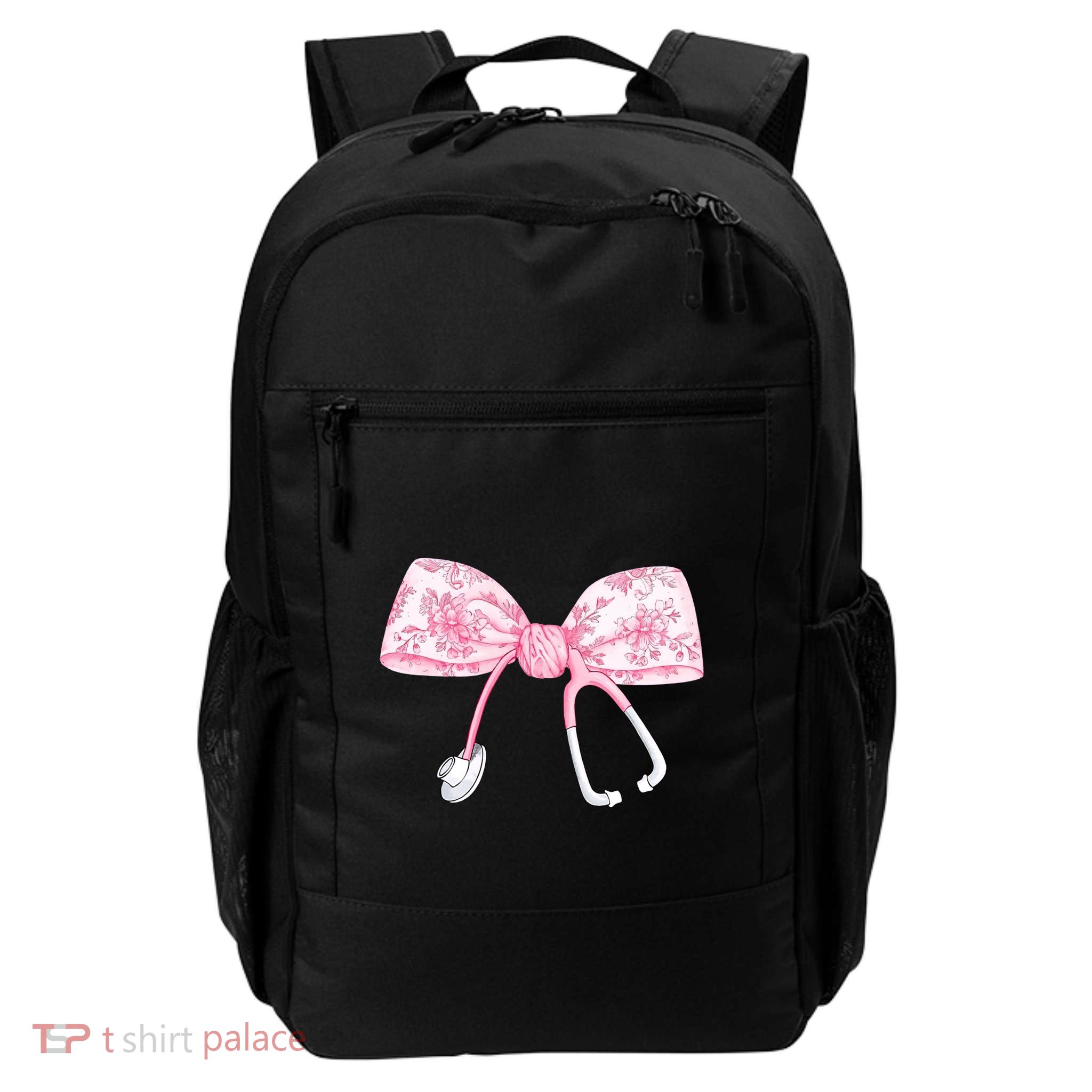 Coquette Nurse Stethoscope Bow Nurse Appreciation Gift Backpack