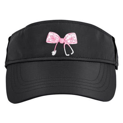 Coquette Nurse Stethoscope Bow Nurse Appreciation Gift Adult Drive Performance Visor