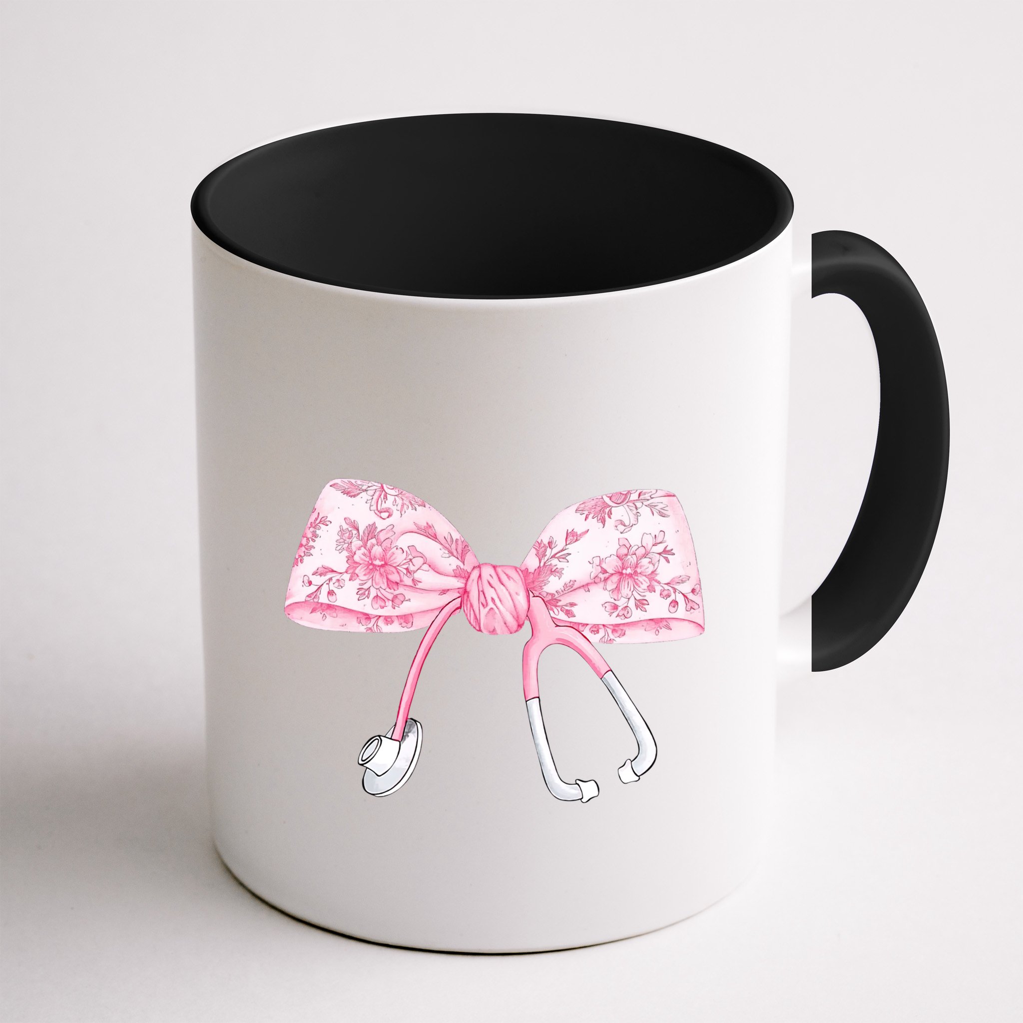 Coquette Nurse Stethoscope Bow Nurse Appreciation Gift Mug