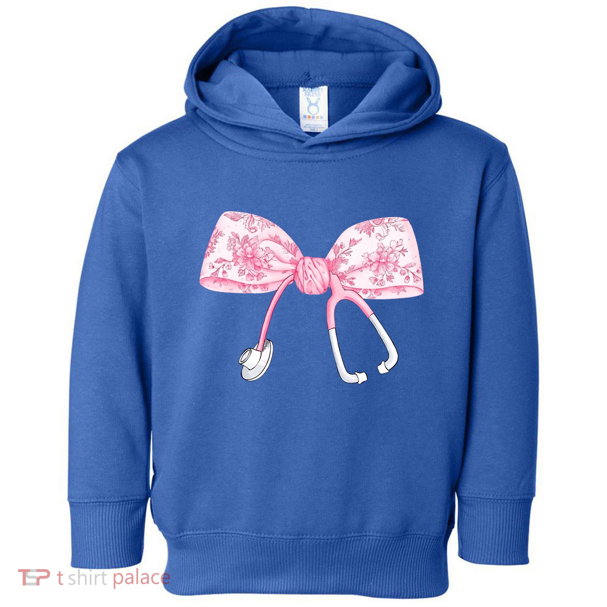 Coquette Nurse Stethoscope Bow Nurse Appreciation Gift Toddler Hoodie