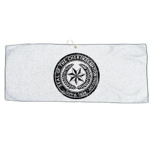 CHEROKEE NATION SEAL NATIVE AMERICAN TRIBE PRIDE HONOR Large Microfiber Waffle Golf Towel